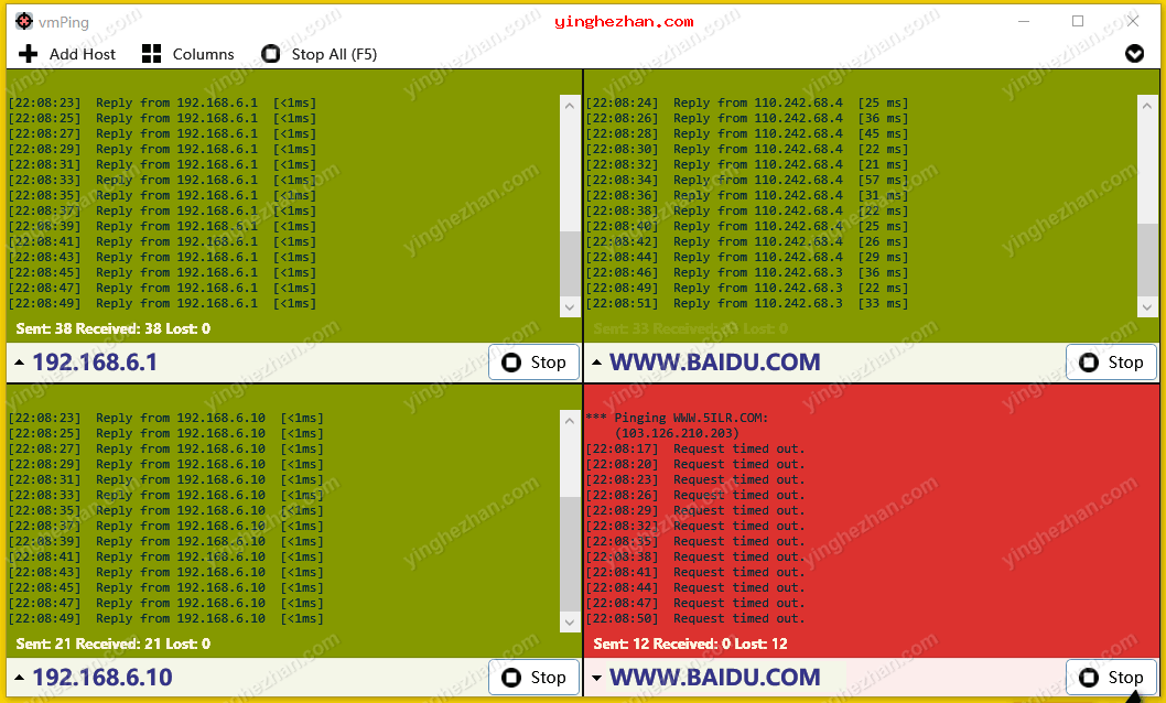 可视化批量ping工具-vmPing-批量ping工具