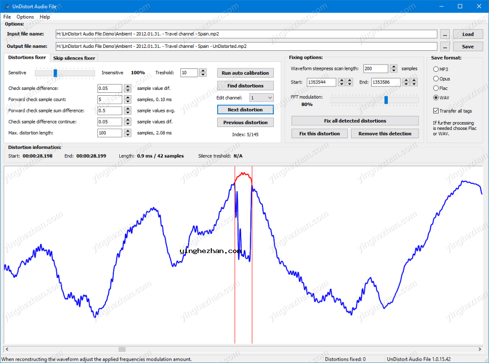 音频文件修复工具-3delite UnDistort Audio File-修复音频文件