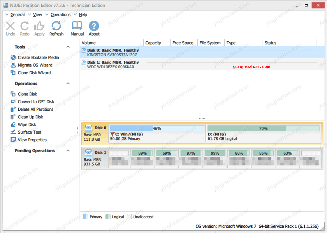 磁盘分区管理工具-NIUBI Partition Editor-调整已分区的分区大小