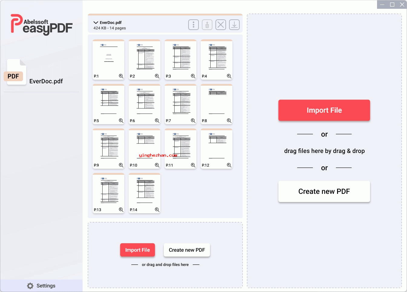 添加需要合并的PDF文件