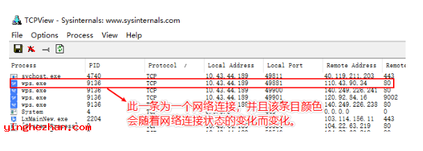 查看网络连接界面