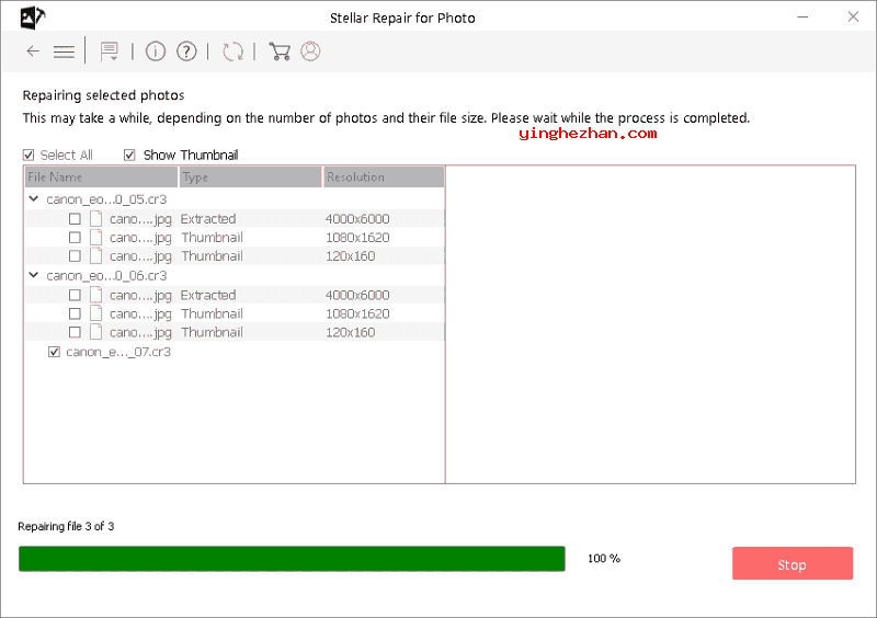 打开软件，添加需要修复的照片文件