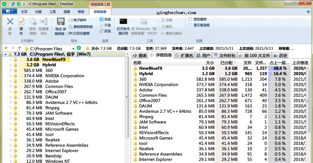 TreeSize Pro 磁盘空间分析软件-找出大文件分析占用情况