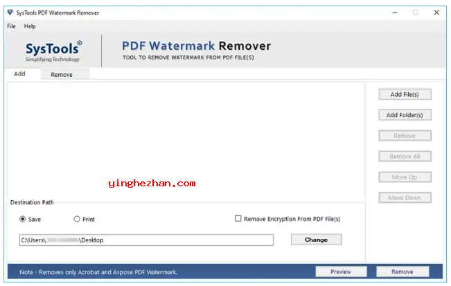 pdf去水印工具-SysTools PDF Watermark Remover-批量去除pdf水印