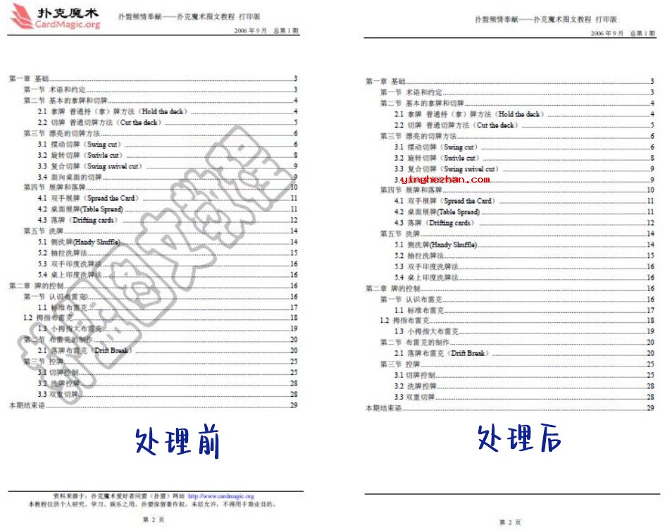 扫描全能王与夸克PDF文件去水印工具